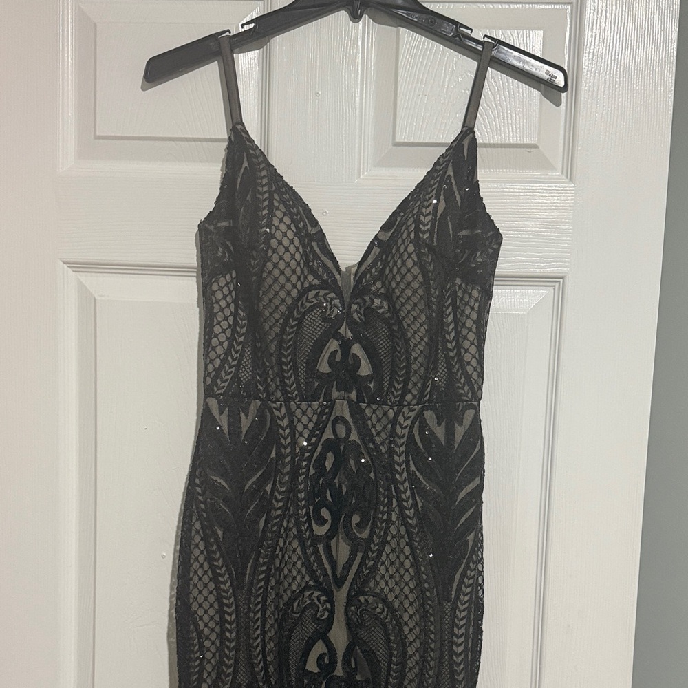 Elegant Black Lace Dress